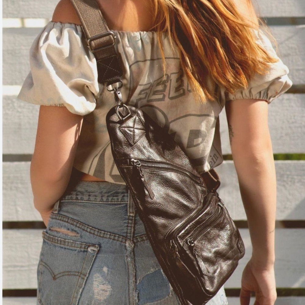 Bed Stu Leather Andie Sling Backpack